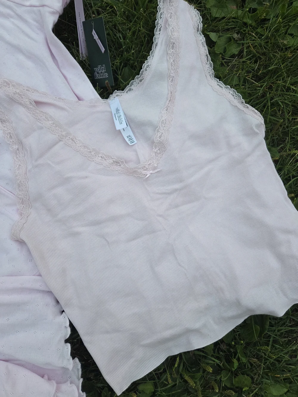 wild fable Light Pink Short Sleeve Button PJ Set